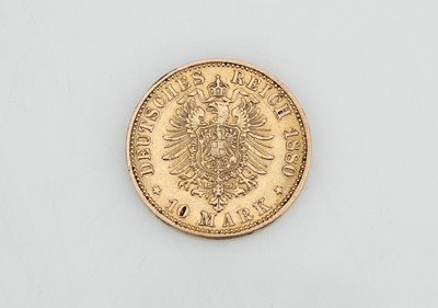 Lot 53 - German States - Prussia 10 Mark gold coin 1880