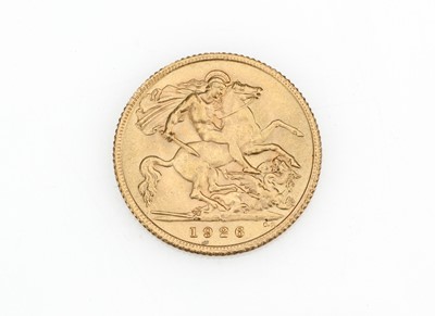 Lot 54 - A George V 1926 Half Sovereign Gold Coin