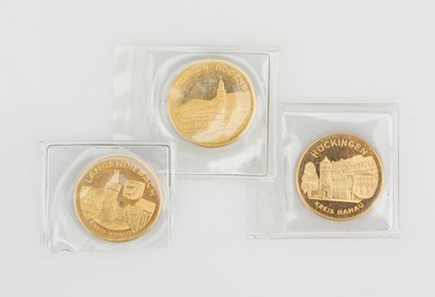 Lot 55 - Three German gold tokens