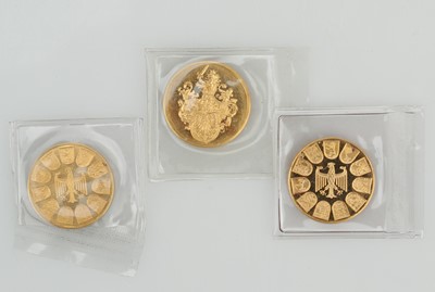 Lot 55 - Three German gold tokens