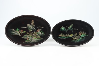 Lot 30 - Three Chinese Lacquer Trays