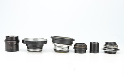 Lot 586 - A Mixed Selection of Six Lenses & Lens Parts