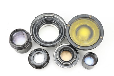 Lot 586 - A Mixed Selection of Six Lenses & Lens Parts