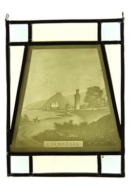 Lot 101 - Lithophane in Stained Glass Frame