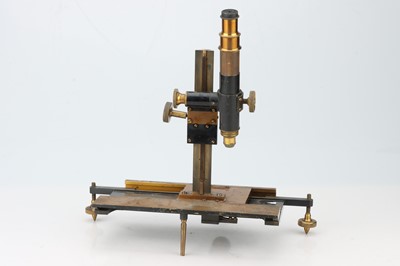 Lot 314 - A Brass Lacquered Vernier Microscope