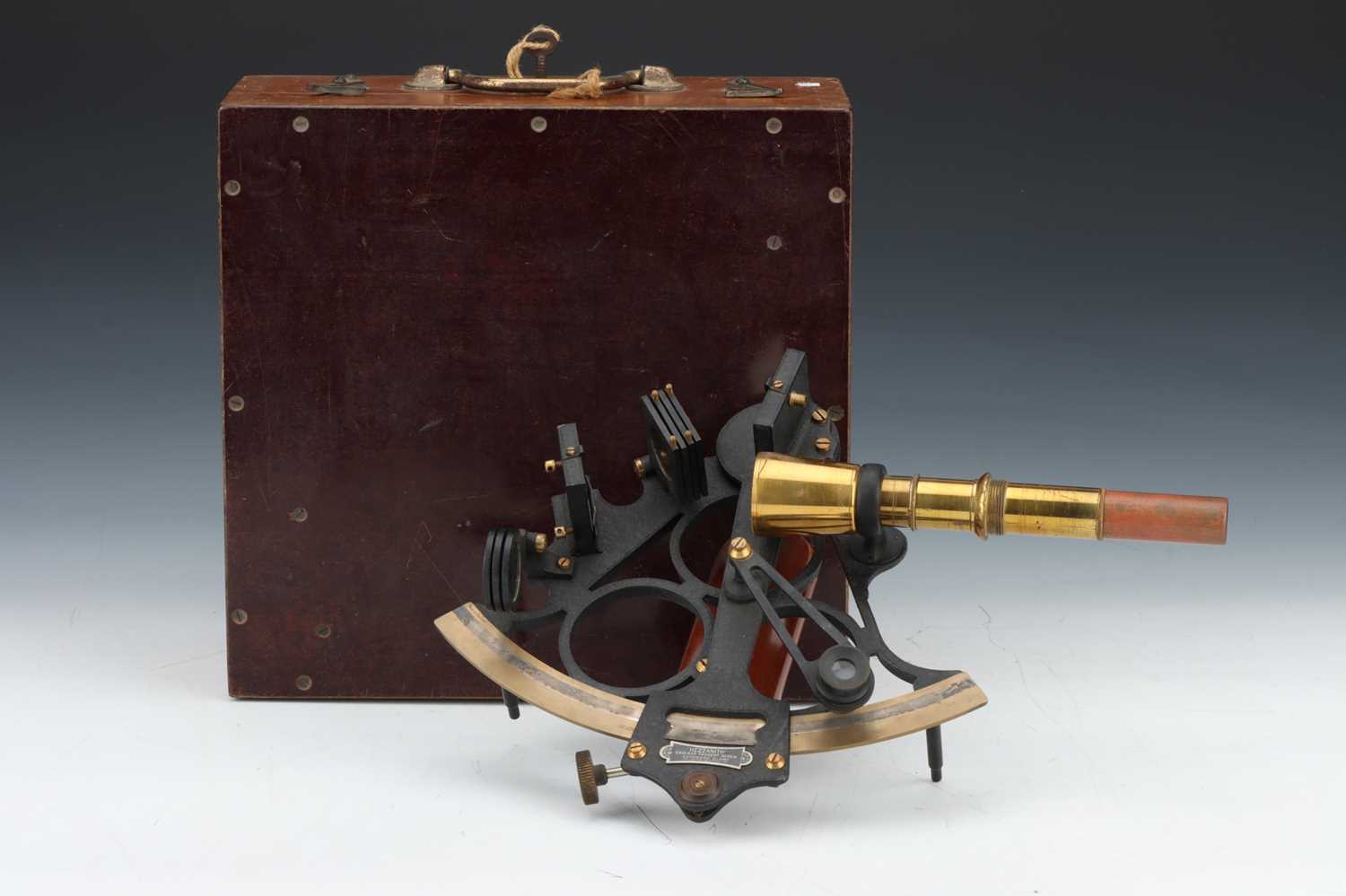 Lot 215 - A Brass & Black Sextant