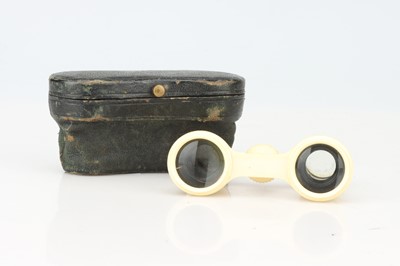 Lot 204 - A French set of Ivory & Tortoise Shell Binoculars