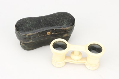 Lot 204 - A French set of Ivory & Tortoise Shell Binoculars