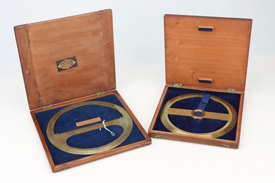 Lot 278 - Two 19th Century Circular Protractors