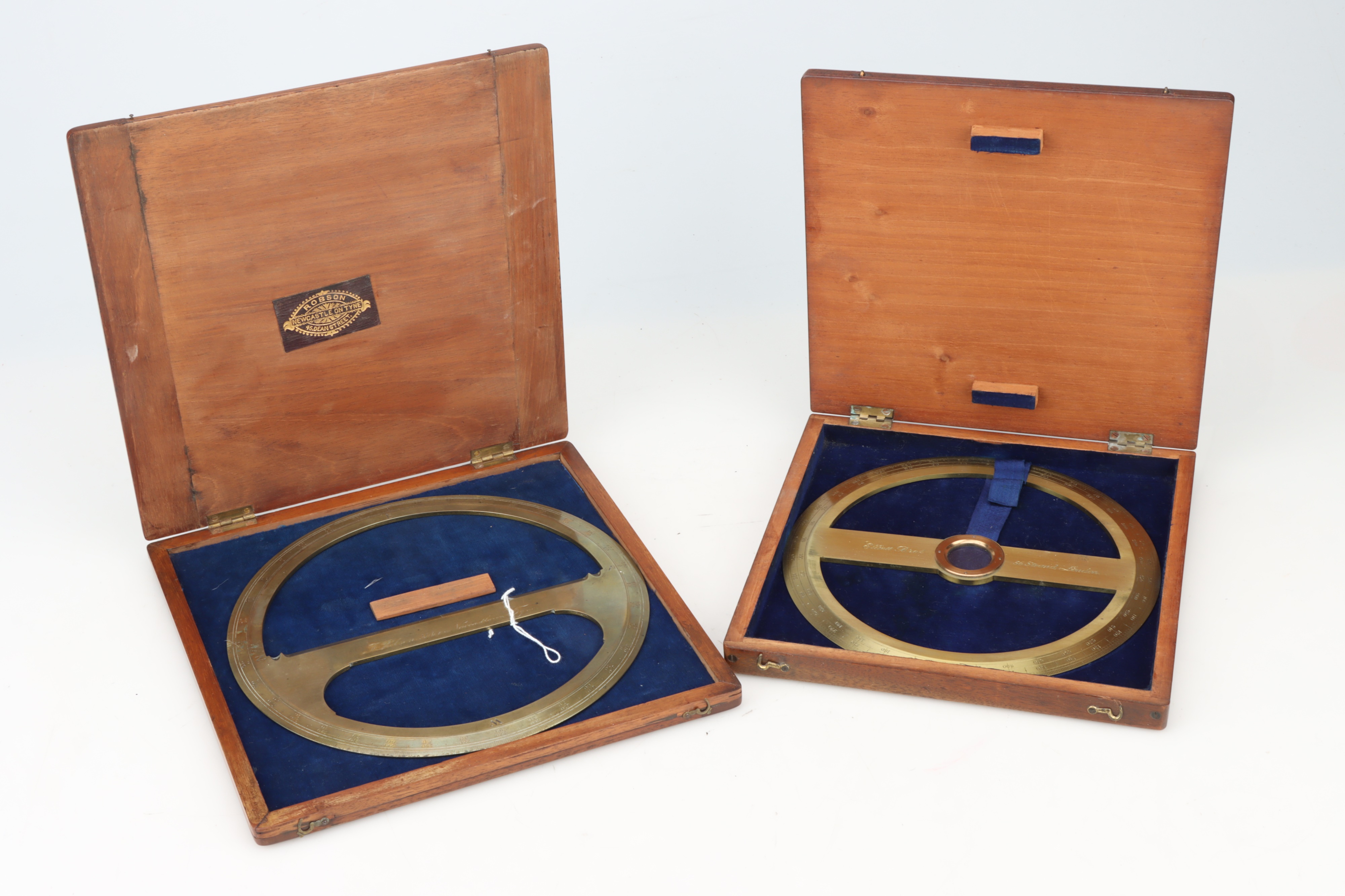 Lot 278 - Two 19th Century Circular Protractors,