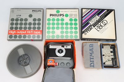 Lot 97 - An Agfa Iso Rapid  Ic Camera & Reel to Reel Tapes