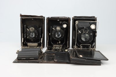 Lot 396 - A Selection of Three Folding Cameras