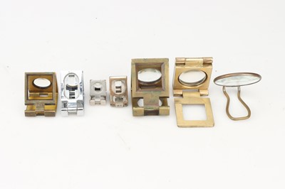 Lot 316 - Magnifying Glasses, a Collection of Linen Provers