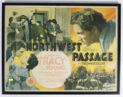 Lot 599 - A Framed Movie Poster for 'Northwest Passage'