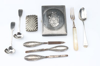 Lot 68 - A Collection of Silver and White Metal Items