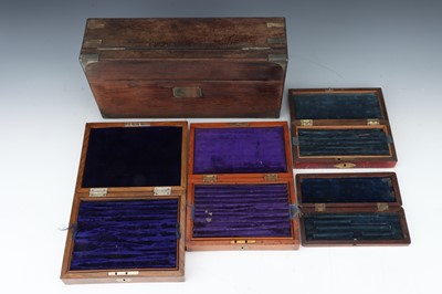 Lot 237 - A Large Collection of  Drawing Instrument Cases