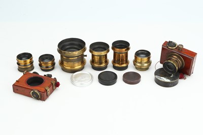 Lot 446 - A Good Selection of Brass Lenses