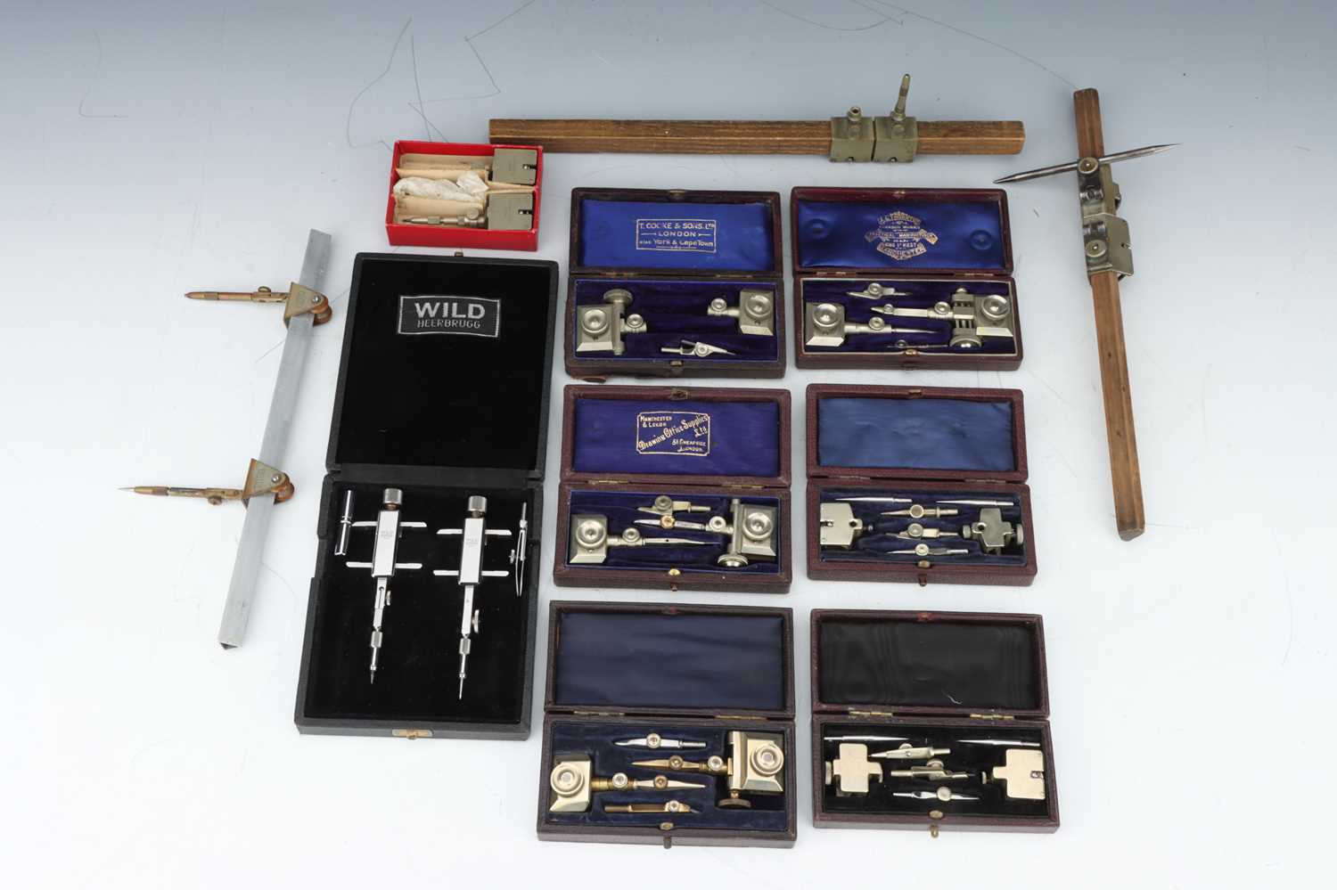 Lot 238 - Drawing Instruments, Beam Compasses,