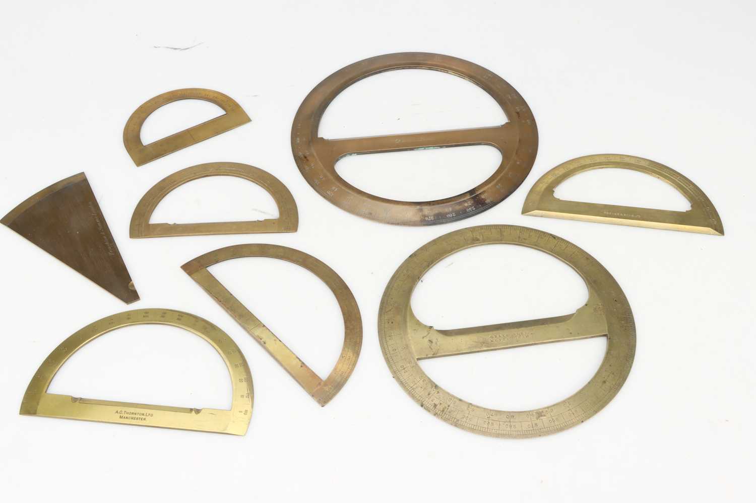 Lot 244 - Drawing/Drafting Instruments, Protractors,