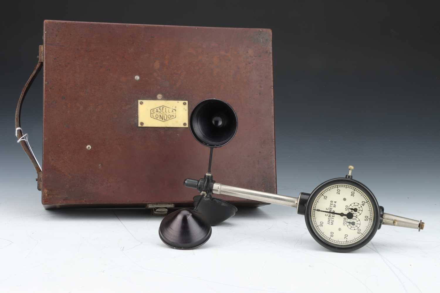 Lot 234 - A Casella of London Portable 3-Cup Anemometer