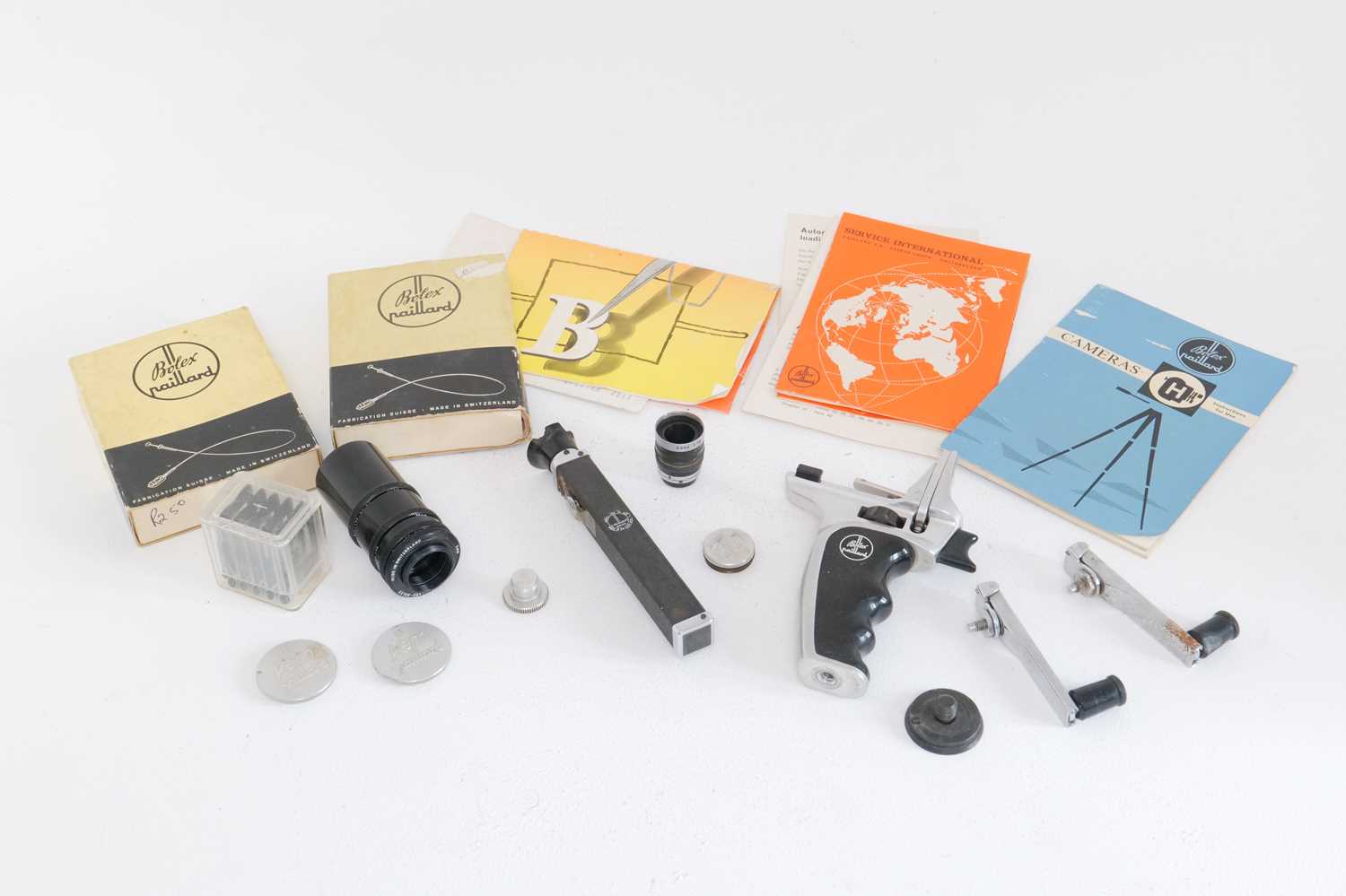 Lot 451 - A Selection of Paillard Bolex Accessories