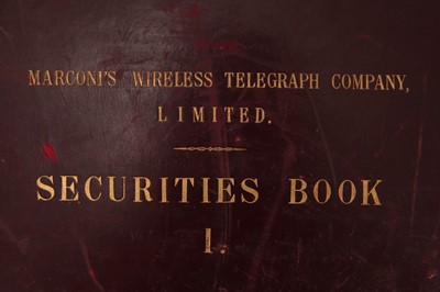 Lot 129 - Marconi’s Wireless Telegraph Company Ltd Securities Book