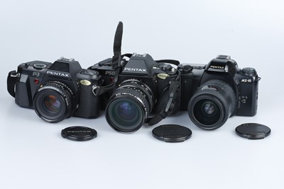 Lot 426 - A Selection of Three Pentax 35mm SLR Cameras