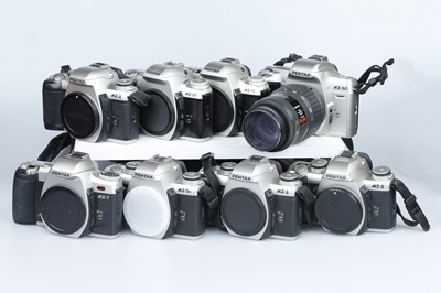 Lot 500 - A Large Selection of Pentax MZ Series 35mm SLR Cameras