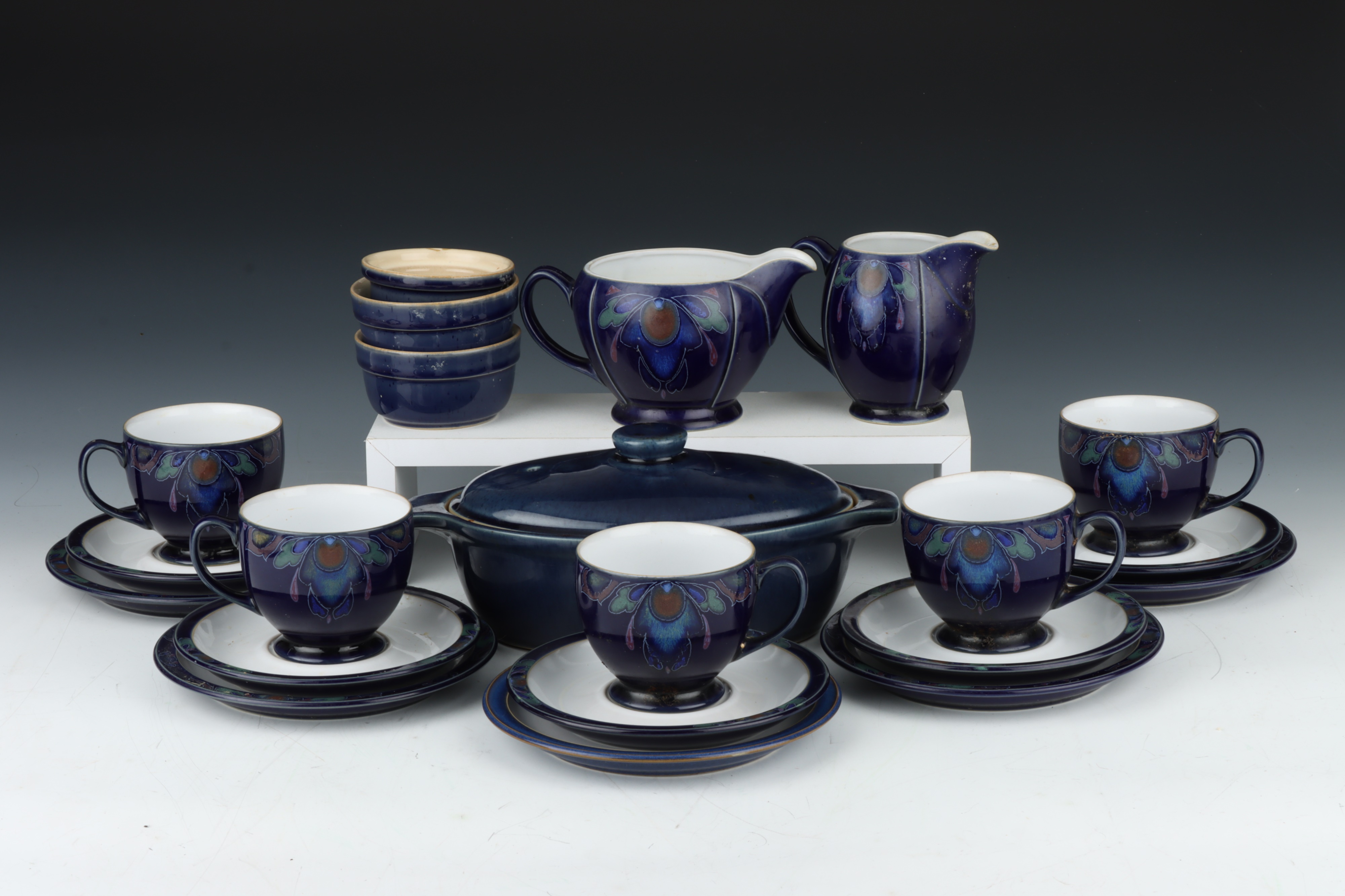 Lot 78 - A Denby Baroque Pattern Part Dinner & Tea