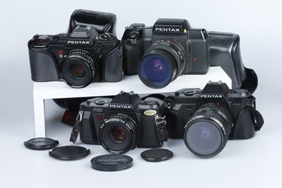 Lot 661 - Four Pentax 35mm SLR Cameras