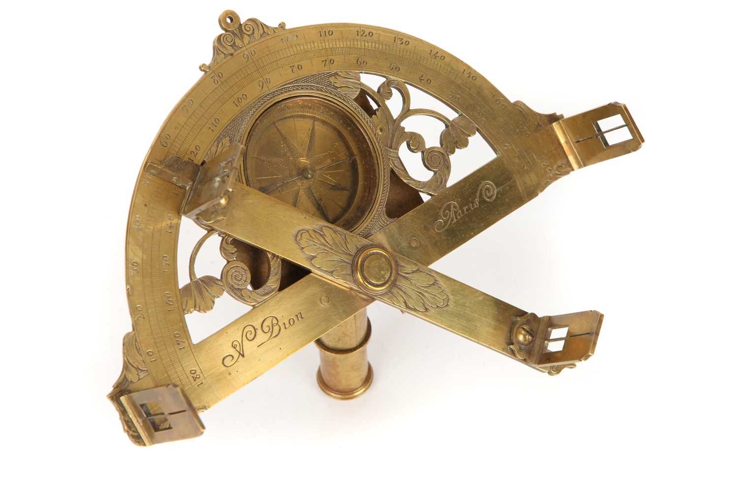 Lot 137 - A Graphometer by Nicholas Bion,