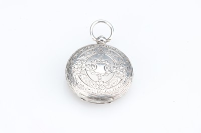 Lot 164 - A Lady's Continental Silver Open Faced Key Wind Fob Watch