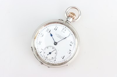 Lot 161 - A Lady's Continental Crown Wind Open Faced Fob Watch