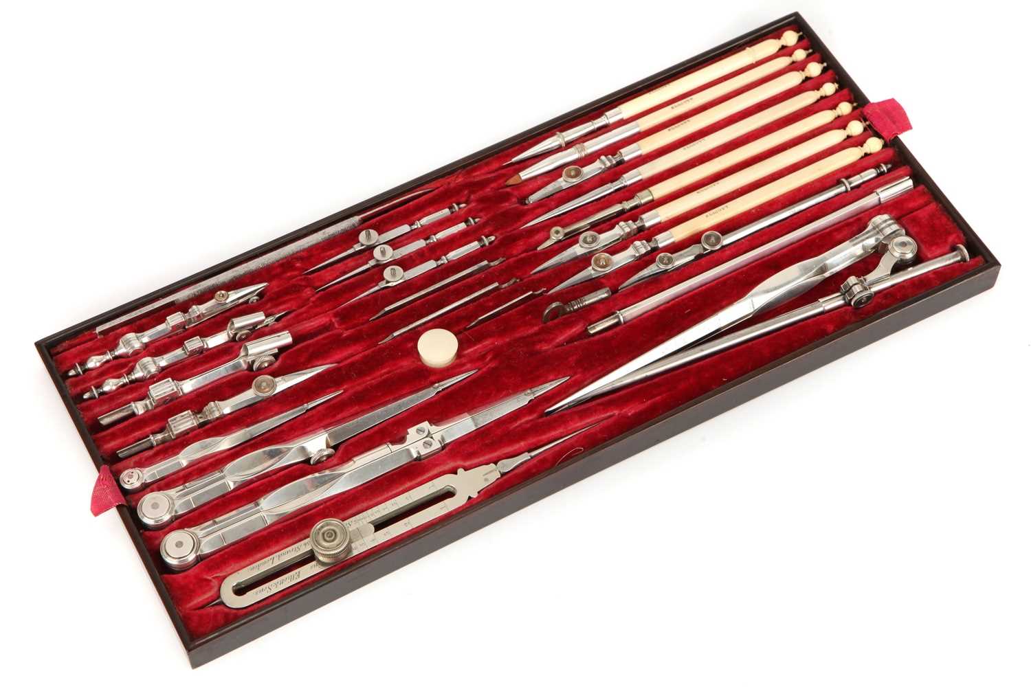 Silver Drawing Instruments Lot 139 - An Extensive Set of Silver Drawing