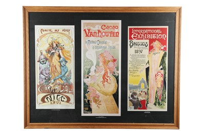 Lot 23 - Four Framed Triptych Reproduction Advertising Posters