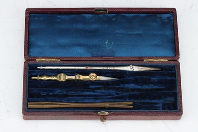 Lot 298 - A Small collection of high Quality Drawing/Drafting Instruments