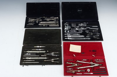 Lot 291 - A set of Drawing Instruments by Kern, and Four Others.