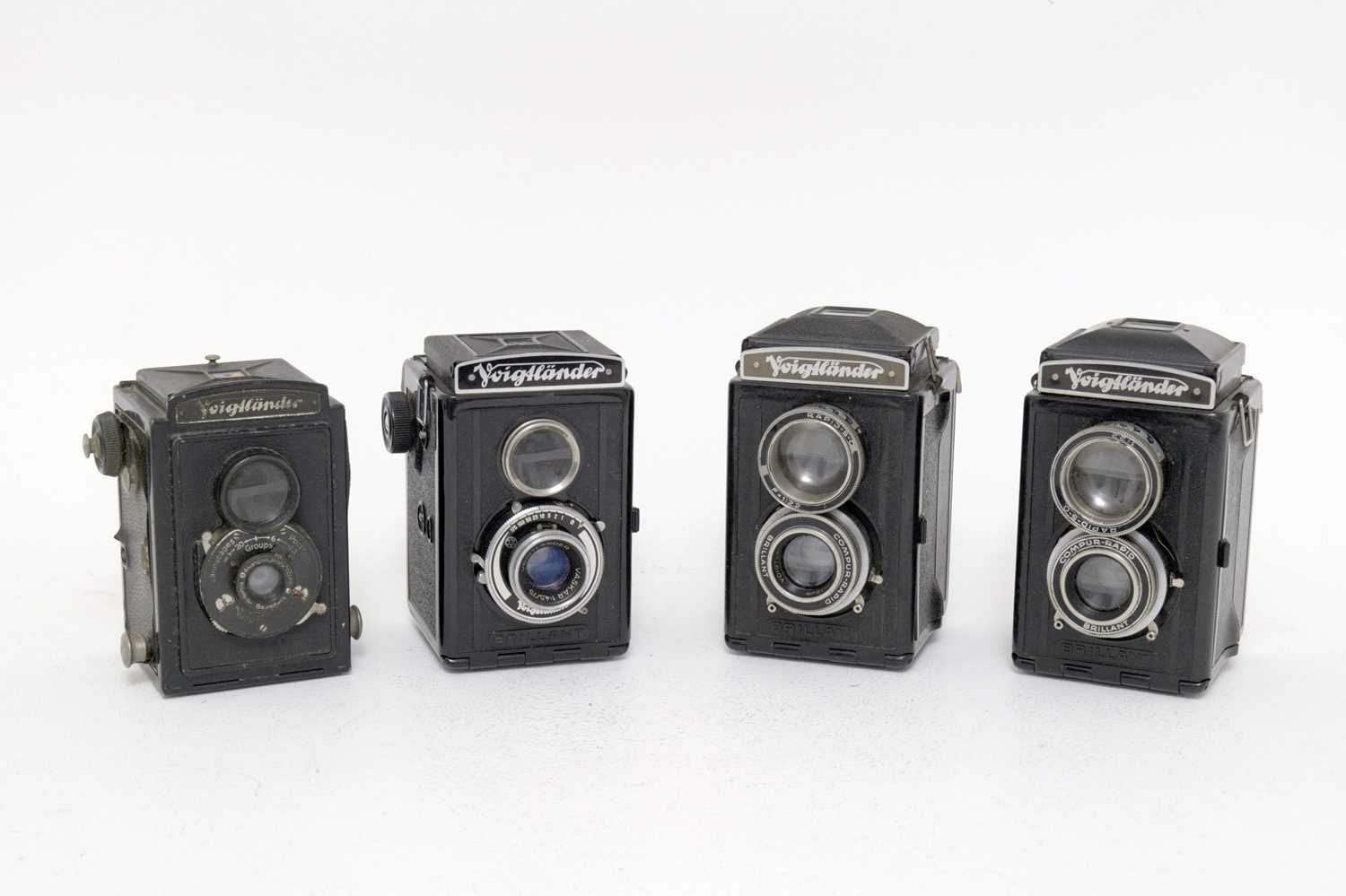 Lot 641 - Four Voigtlander Brilliant Medium Format TLR Cameras