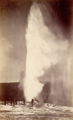 Lot 190 - WILLIAM HENRY JACKSON (1843-1942), A Photograph of 'Old Faithful'