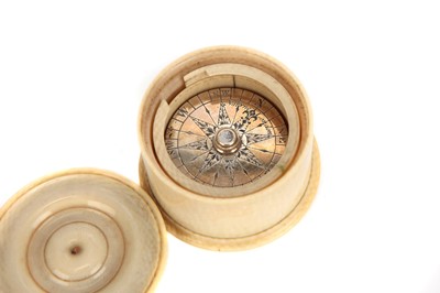 Lot 145 - An Unusual Silver & Ivory Floating Compass by Edward Nairne