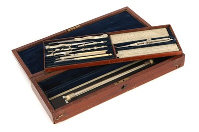 Lot 146 - A Case of Drawing Instruments - Formerly the Property of the Surveyor General of India
