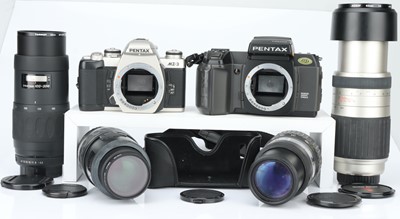 Lot 686 - A Selection of Various Pentax AF Cameras & Lenses