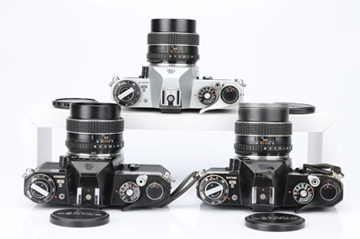 Lot 700 - Three Asahi Pentax ES II Cameras