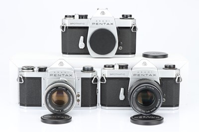 Lot 707 - Three Asahi Pentax SLR Cameras