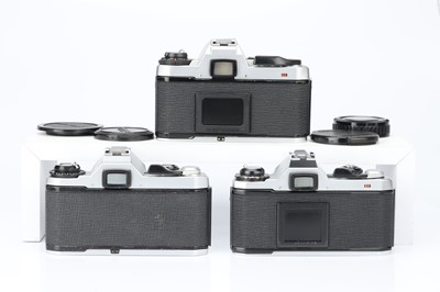 Lot 391 - Three Pentax SLR Cameras