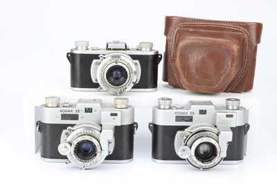 Lot 393 - Three Kodak 35 Rangefinder & Viewfinder Cameras