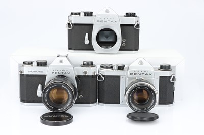 Lot 694 - Three Pentax 35mm SLR Cameras