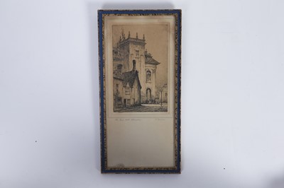 Lot 140 - Small Engraving of Town Scene