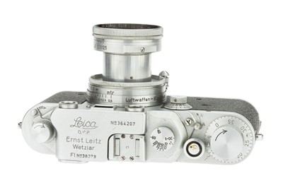 Lot 9 - A Leica IIIc Luftwaffen-Eigentum Rangefinder Camera