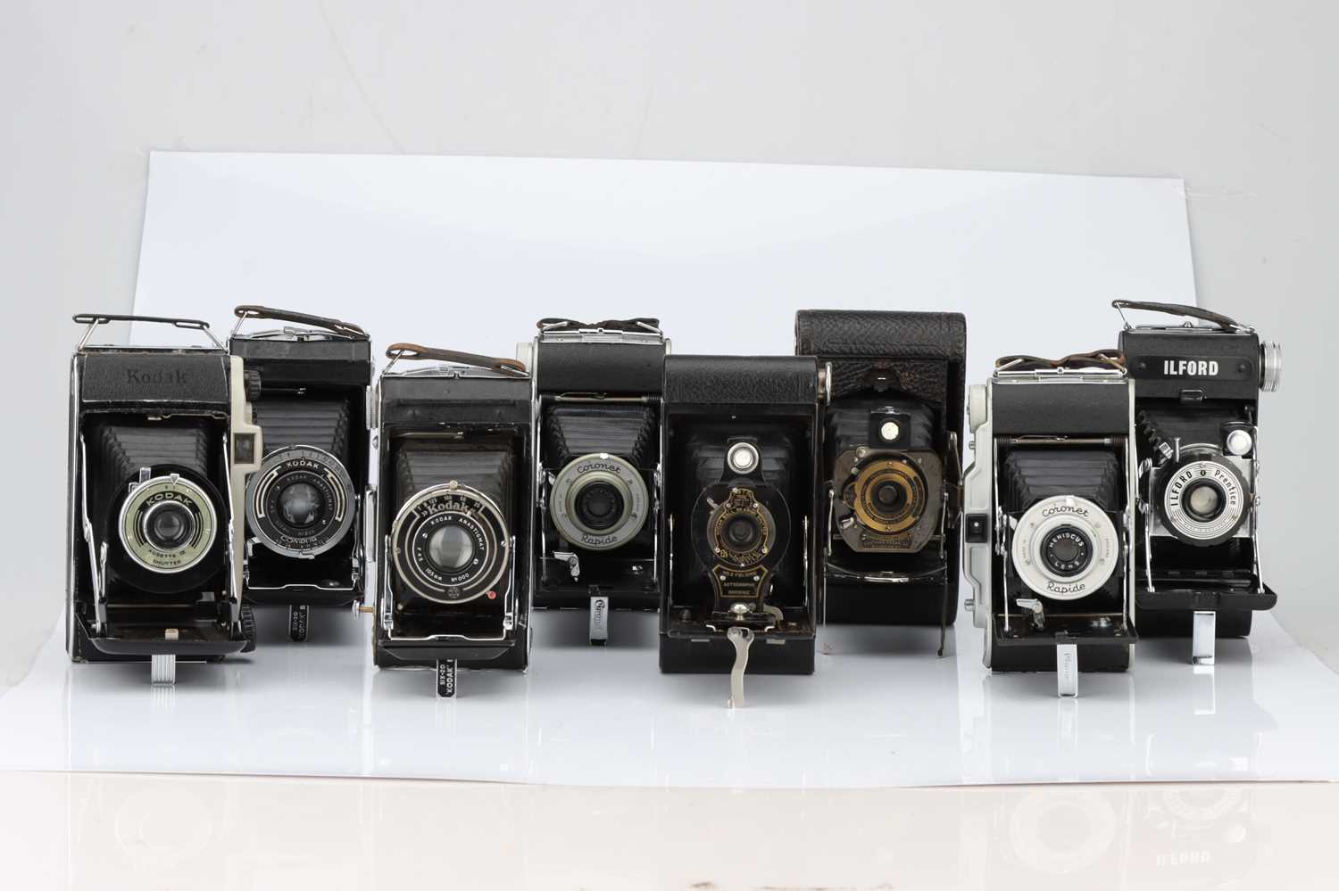 Lot 806 - Eight Folding Type Cameras,